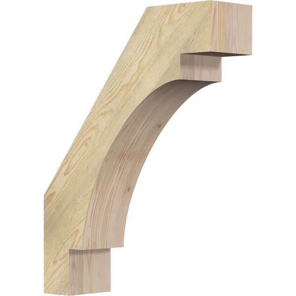 Ekena Millwork 6"W x 22"D x 28"H Merced Rough Sawn Knee Brace, Douglas Fir BRC06X22X28MRC00RDF - main